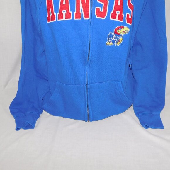 Stadium Athletics Mens L Kansas University Jayhawks NCAA Full Zip Hoodie - Picture 4 of 10